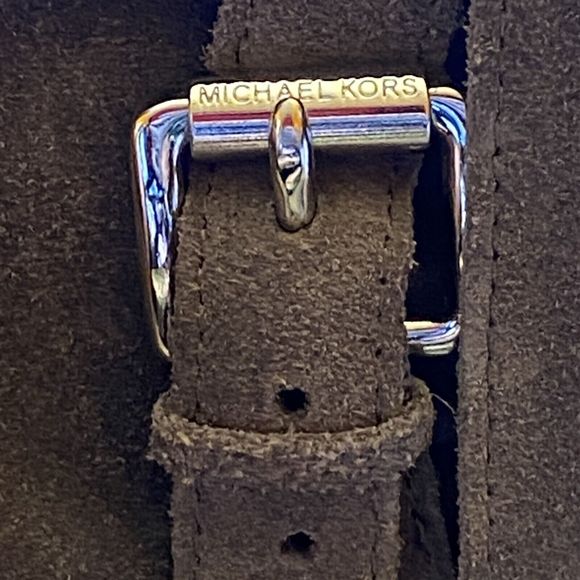 MICHAEL Michael Kors Kincade Gray Suede Slouch High Heel Pull-on Boots Sz 7.5 M - Picture 4 of 9